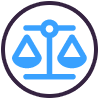 Legal support icon - personal injury attorney representation