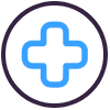 Medical treatment icon - personal injury medical care network